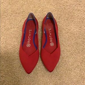 Rothy’s Chili Red points sz 6.5